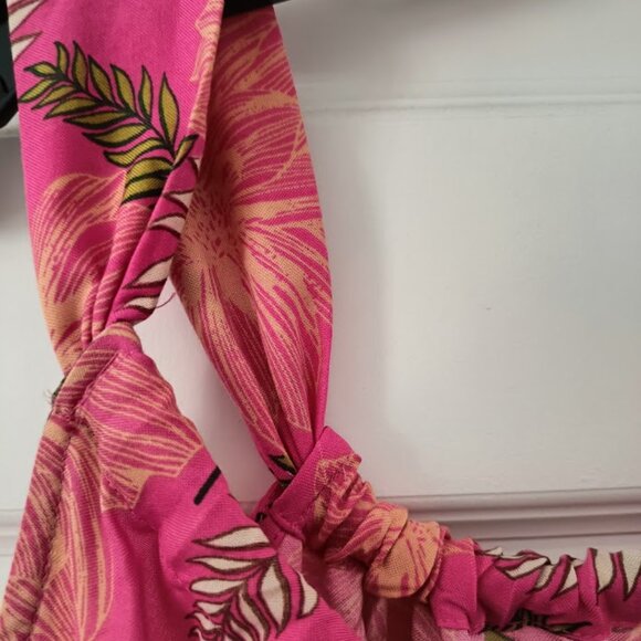 🤑$5 SALE🤑S🌺Tropical Exotic Pink Maxi Dress - Picture 9 of 11
